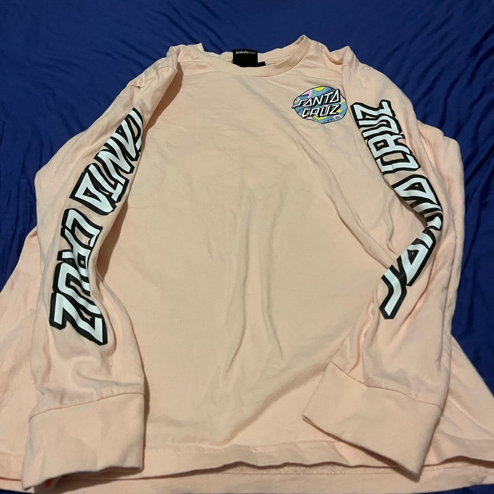 Santa cruz pink long sleeve top